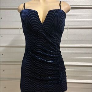 Emerald Sundae Midnight Blue Mini Dress